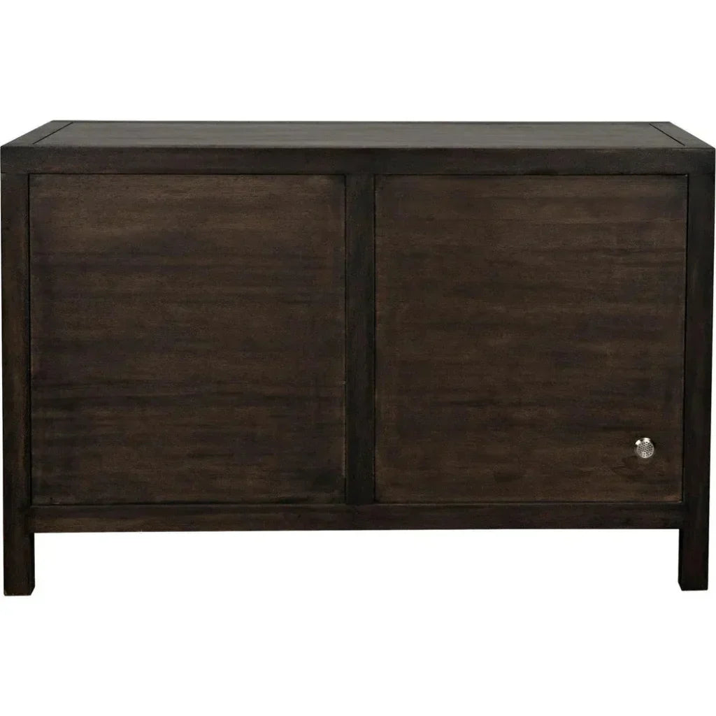 Noir Quadrant Two Doors Walnut Sideboard