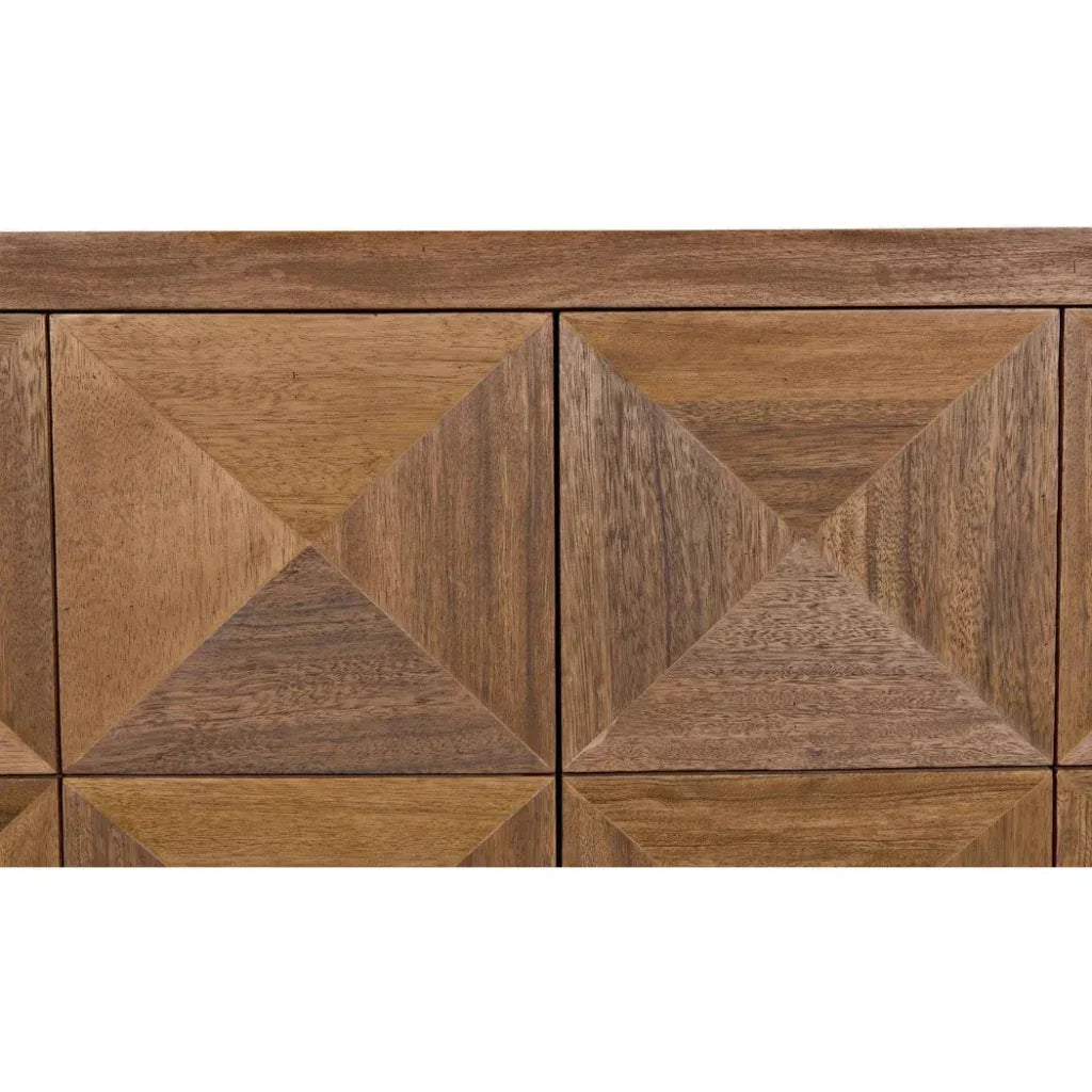 Noir Quadrant Two Doors Walnut Sideboard