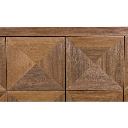 Noir Quadrant Two Doors Walnut Sideboard