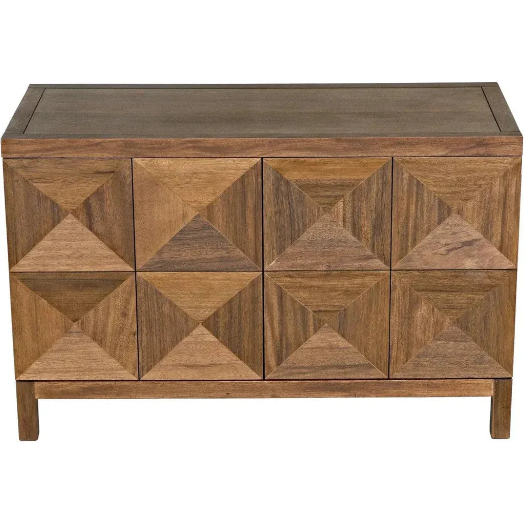 Noir Quadrant Two Doors Walnut Sideboard