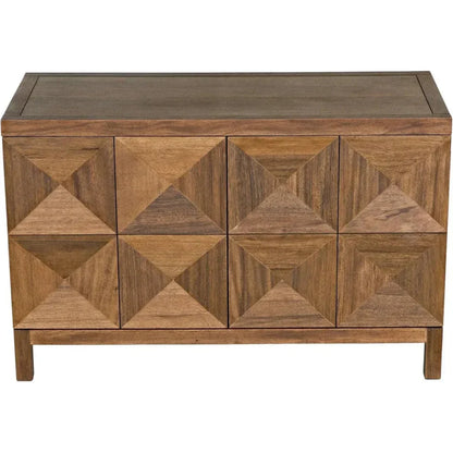 Noir Quadrant Two Doors Walnut Sideboard
