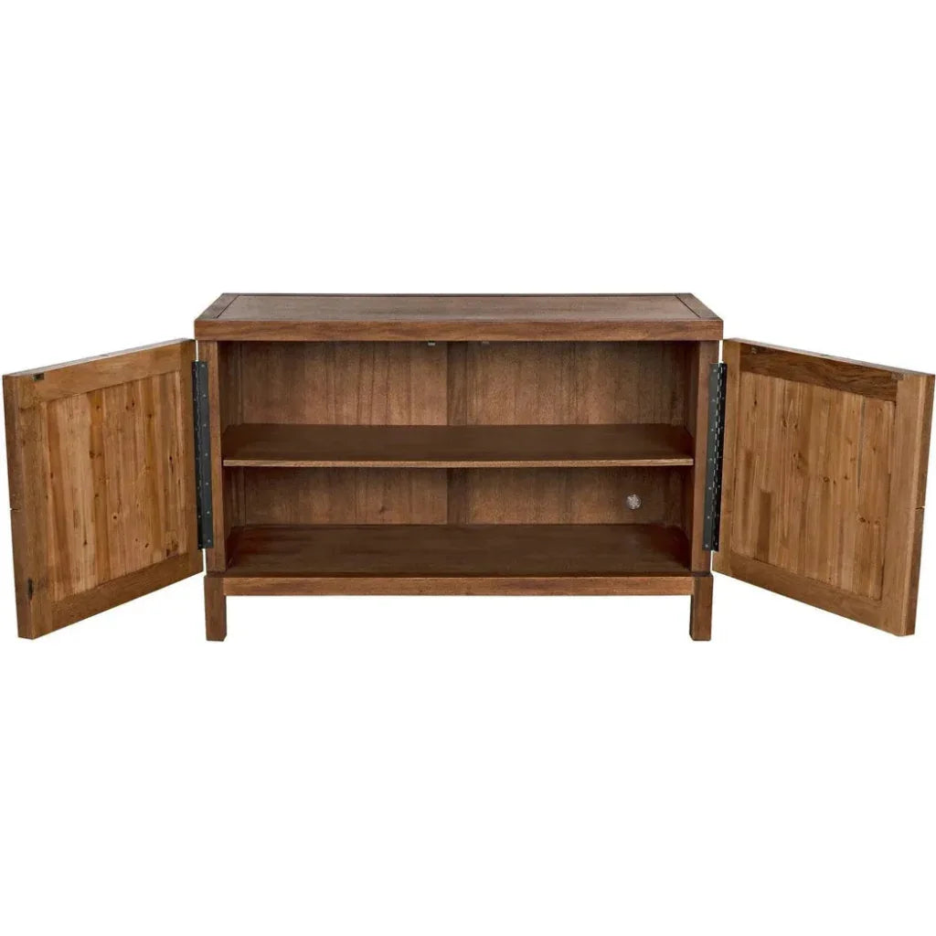 Noir Quadrant Two Doors Walnut Sideboard