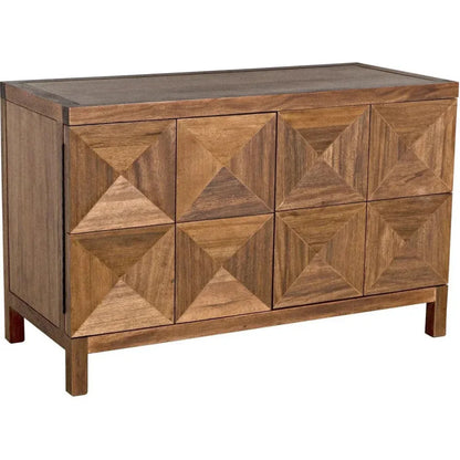 Noir Quadrant Two Doors Walnut Sideboard