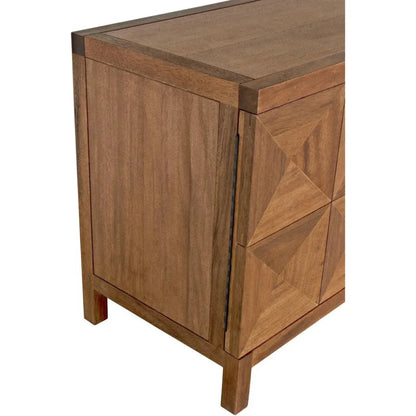 Noir Quadrant Two Doors Walnut Sideboard