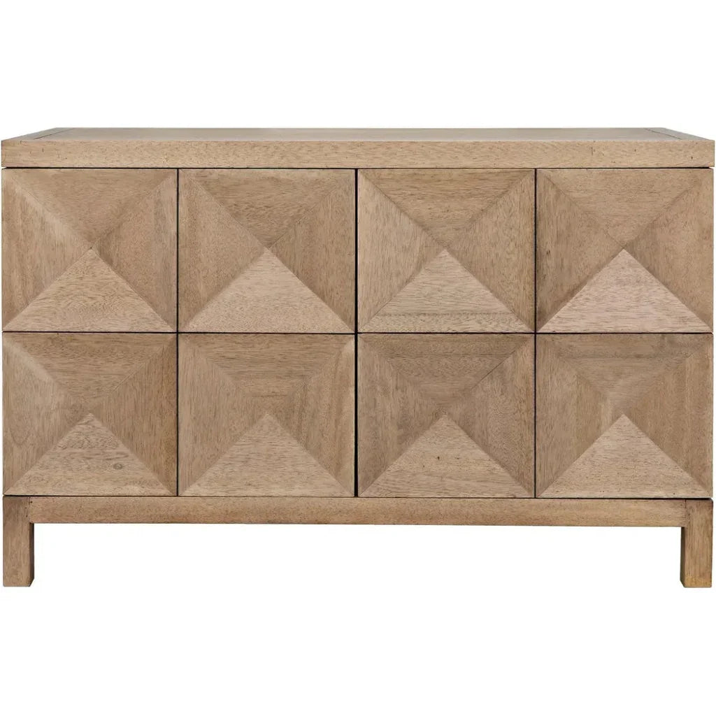 Noir Quadrant Two Doors Walnut Sideboard