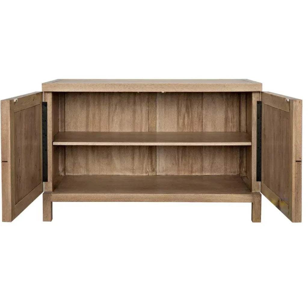 Noir Quadrant Two Doors Walnut Sideboard