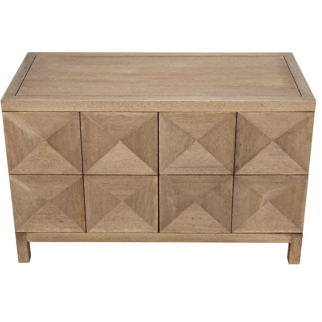 Noir Quadrant Two Doors Walnut Sideboard