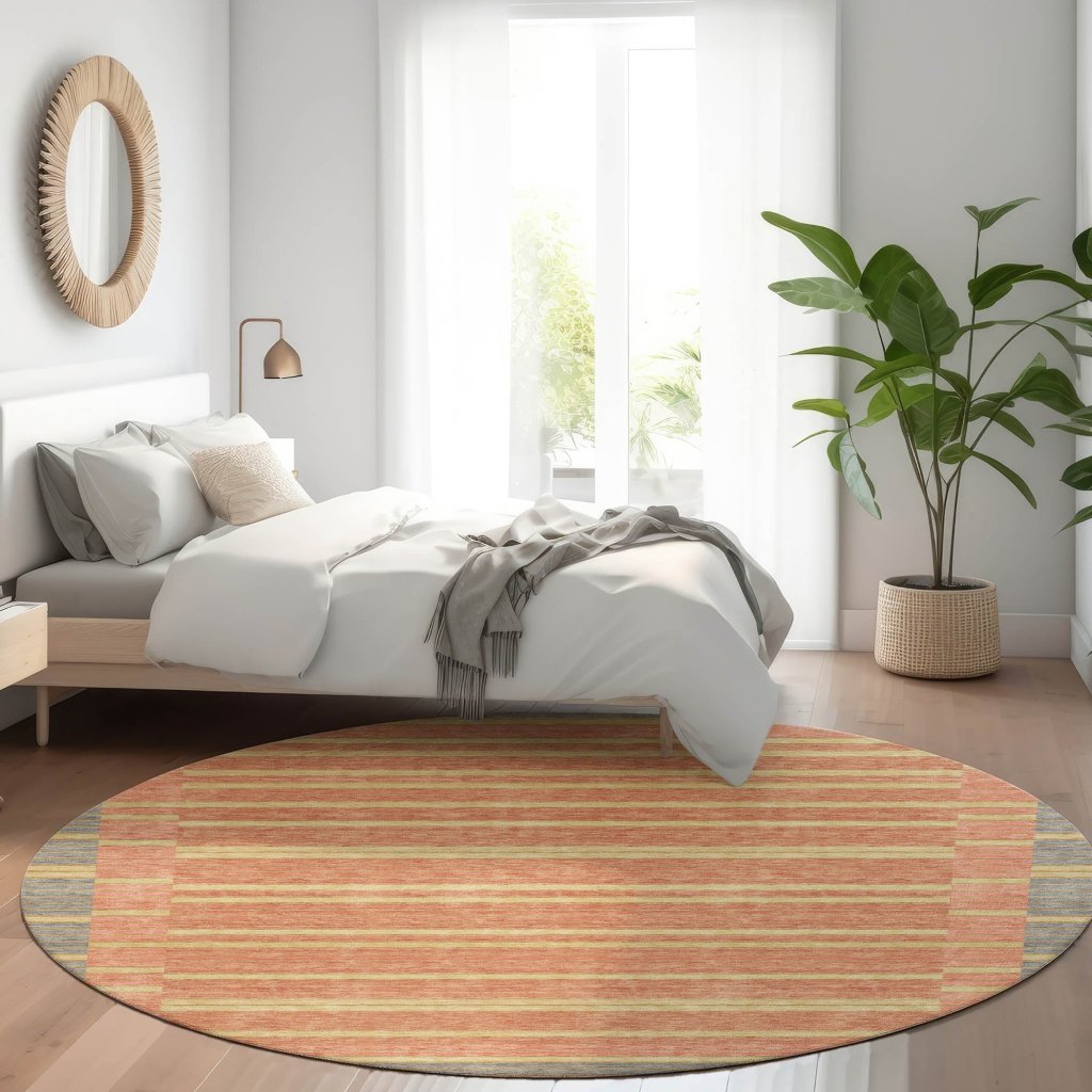 LOOMLAN Rugs Quara Gray Washable Indoor-Outdoor Rug