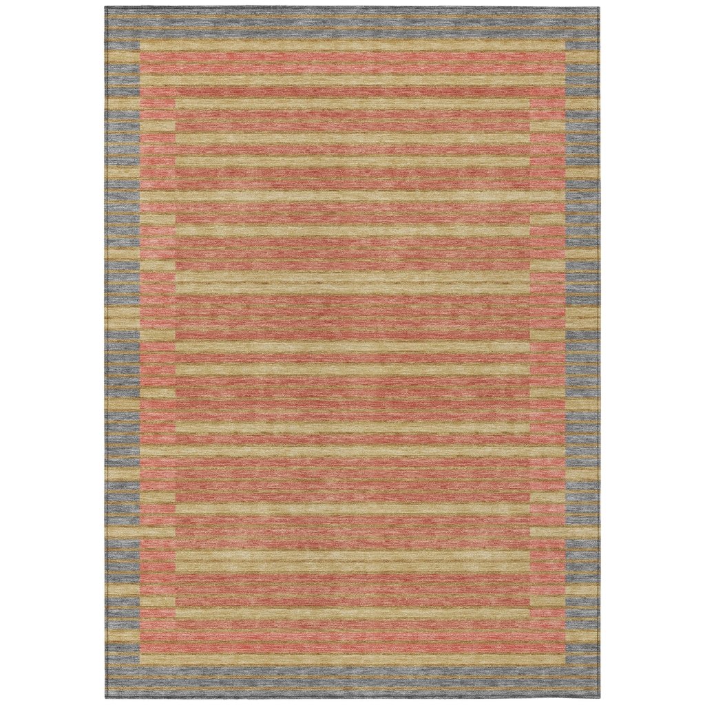 LOOMLAN Rugs Quara Gray Washable Indoor-Outdoor Rug