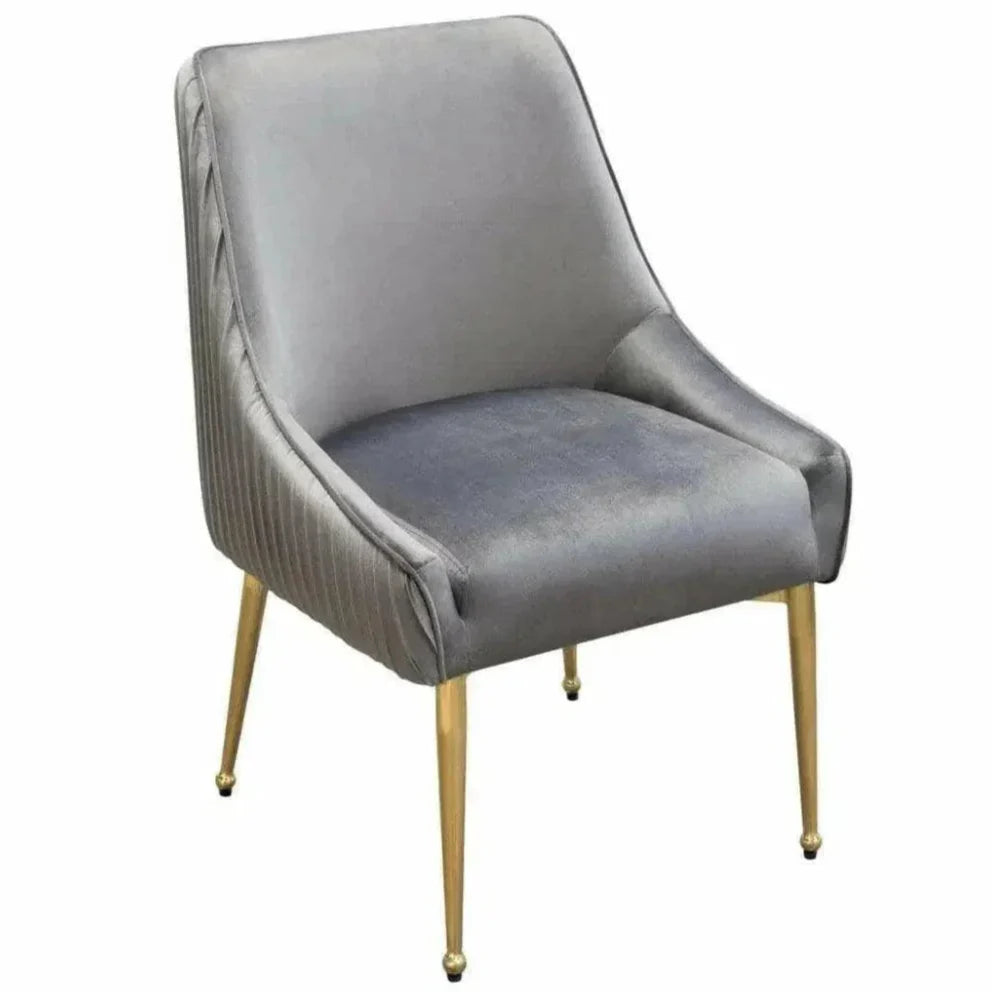Diamond Sofa Quinn Velvet Armless Dining Chair 2PC
