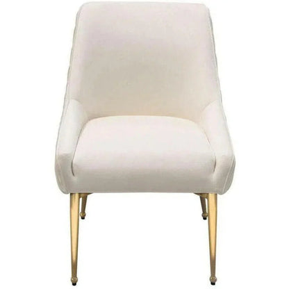 Diamond Sofa Quinn Velvet Armless Dining Chair 2PC
