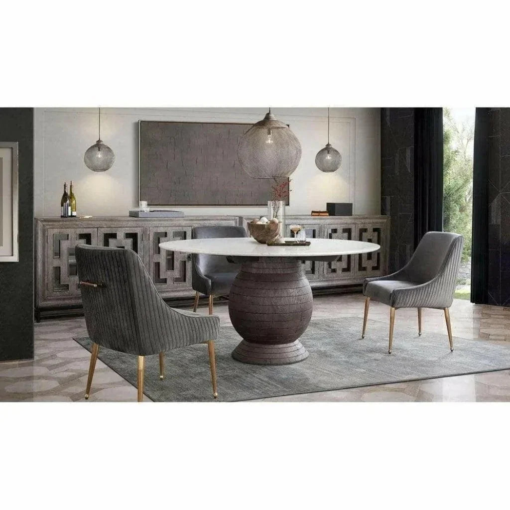 Diamond Sofa Quinn Velvet Armless Dining Chair 2PC