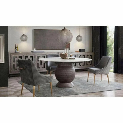 Diamond Sofa Quinn Velvet Armless Dining Chair 2PC