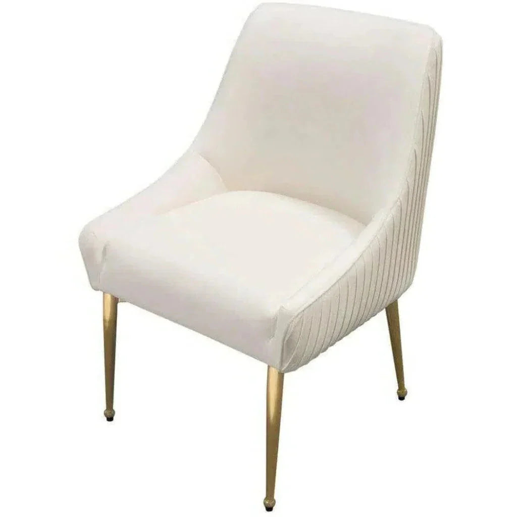 Diamond Sofa Quinn Velvet Armless Dining Chair 2PC