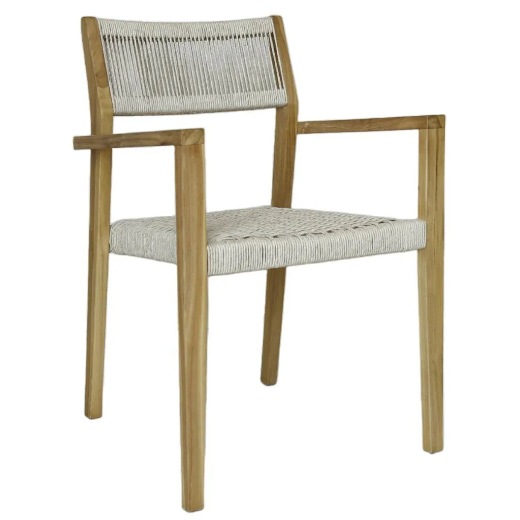 Artesia Quinn Wooden Patio Dining Arm Chair