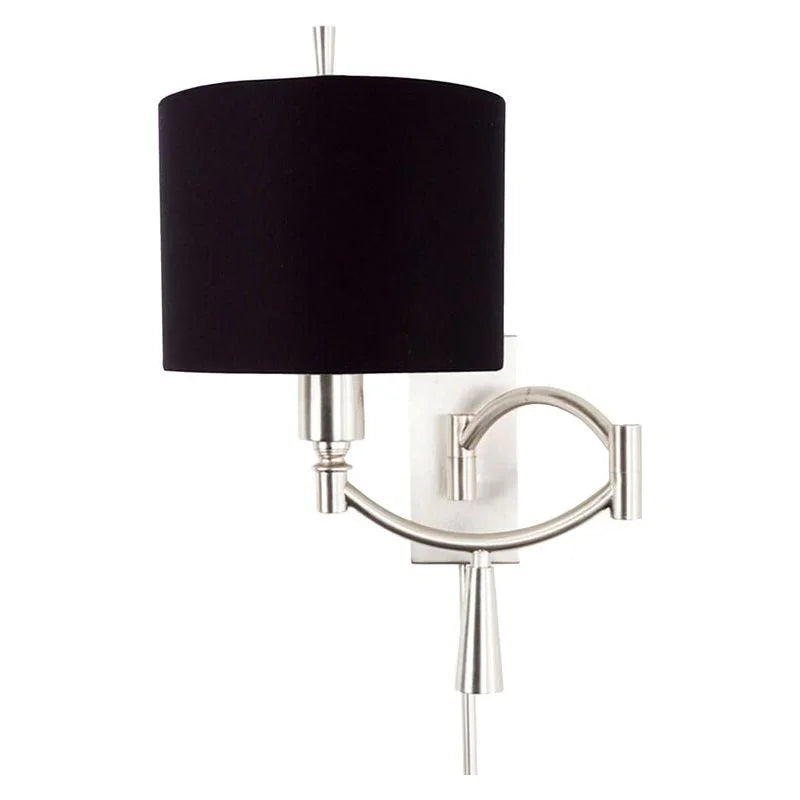 Ra II Nickel Swing Arm Wall Sconce