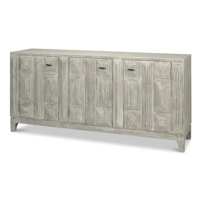 Rafina Three Door Cabinet For Living Room - LOOMLAN - Sarreid - Sideboards
