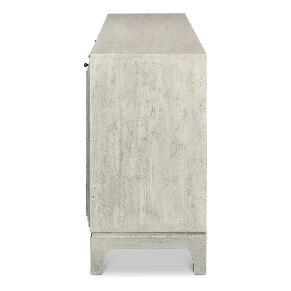Rafina Three Door Cabinet For Living Room - LOOMLAN - Sarreid - Sideboards