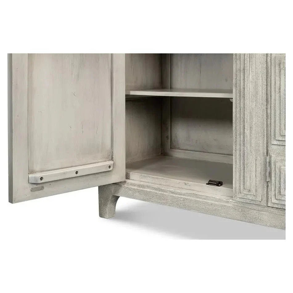 Rafina Three Door Cabinet For Living Room - LOOMLAN - Sarreid - Sideboards
