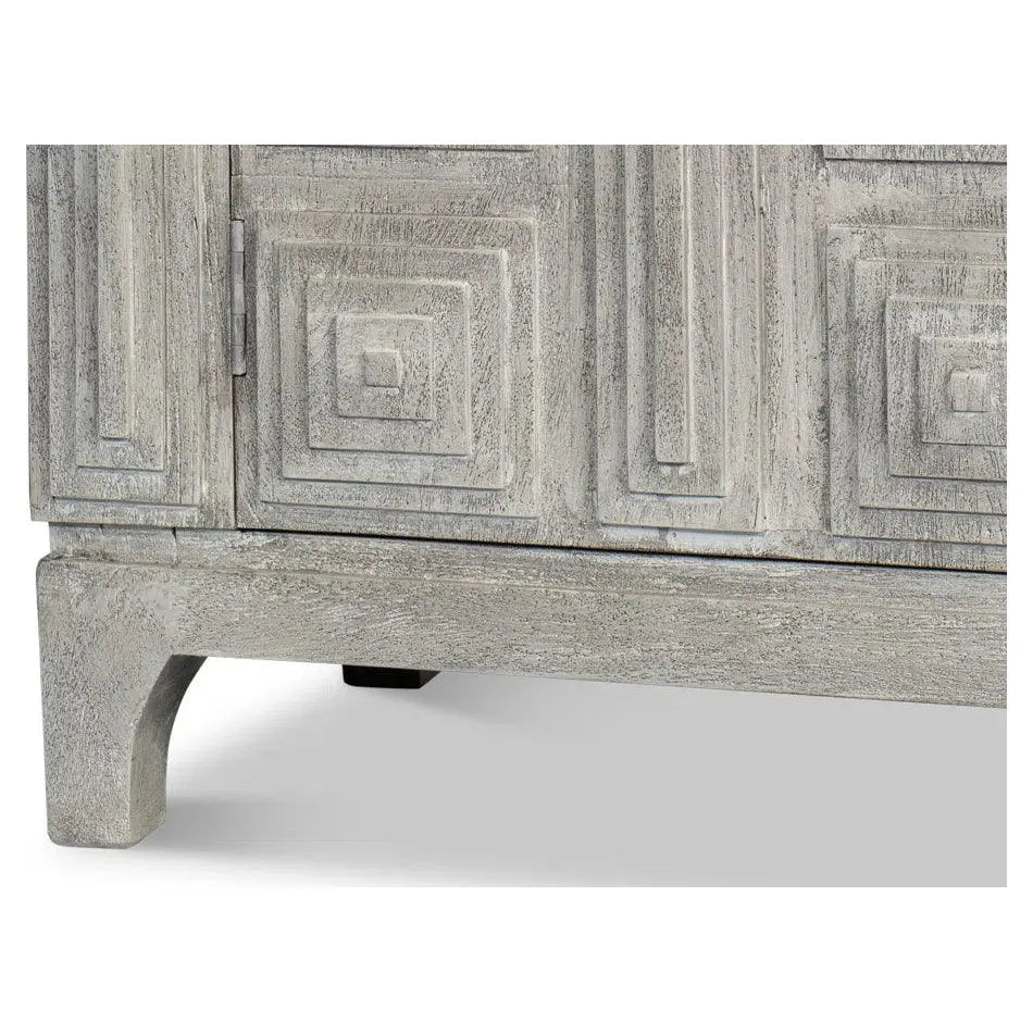 Rafina Three Door Cabinet For Living Room - LOOMLAN - Sarreid - Sideboards