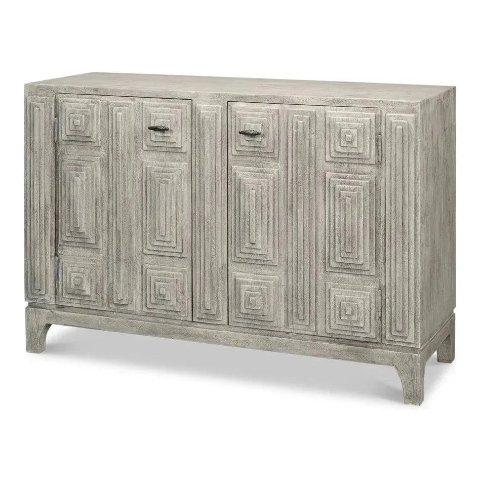 Rafina Two Door Cabinet For Living Room - LOOMLAN - Sarreid - Sideboards