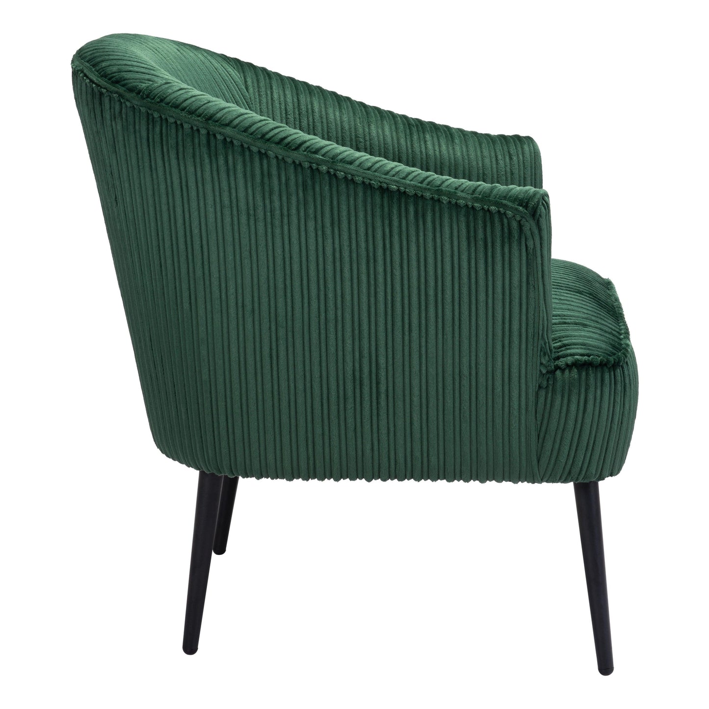 Ranier Accent Chair Green - Sideboards and Things Brand_Zuo Modern, Color_Black, Color_Green, Finish_Powder Coated, Materials_Metal, Materials_Wood, Metal Type_Steel, Product Type_Occasional Chair, Upholstery Type_Fabric Blend, Upholstery Type_Polyester, Wood Species_Plywood