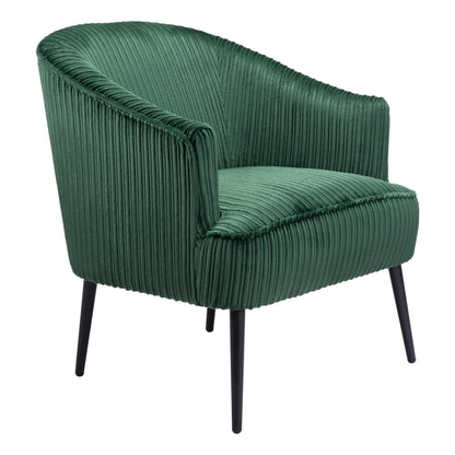 Ranier Accent Chair Green - Sideboards and Things Brand_Zuo Modern, Color_Black, Color_Green, Finish_Powder Coated, Materials_Metal, Materials_Wood, Metal Type_Steel, Product Type_Occasional Chair, Upholstery Type_Fabric Blend, Upholstery Type_Polyester, Wood Species_Plywood