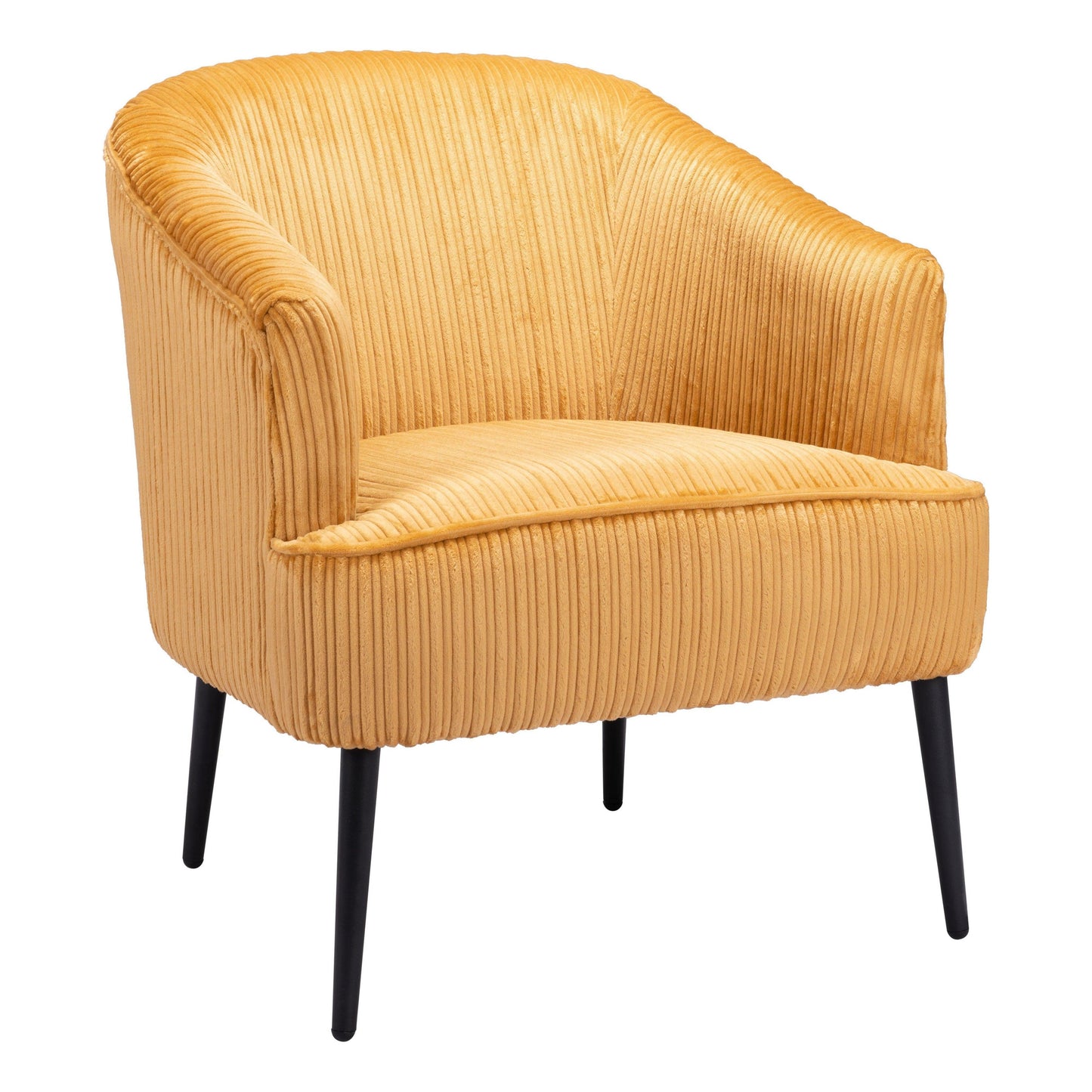 Ranier Accent Chair Yellow - Sideboards and Things Brand_Zuo Modern, Color_Black, Color_Yellow, Finish_Powder Coated, Materials_Metal, Materials_Wood, Metal Type_Steel, Product Type_Occasional Chair, Upholstery Type_Fabric Blend, Upholstery Type_Polyester, Wood Species_Plywood