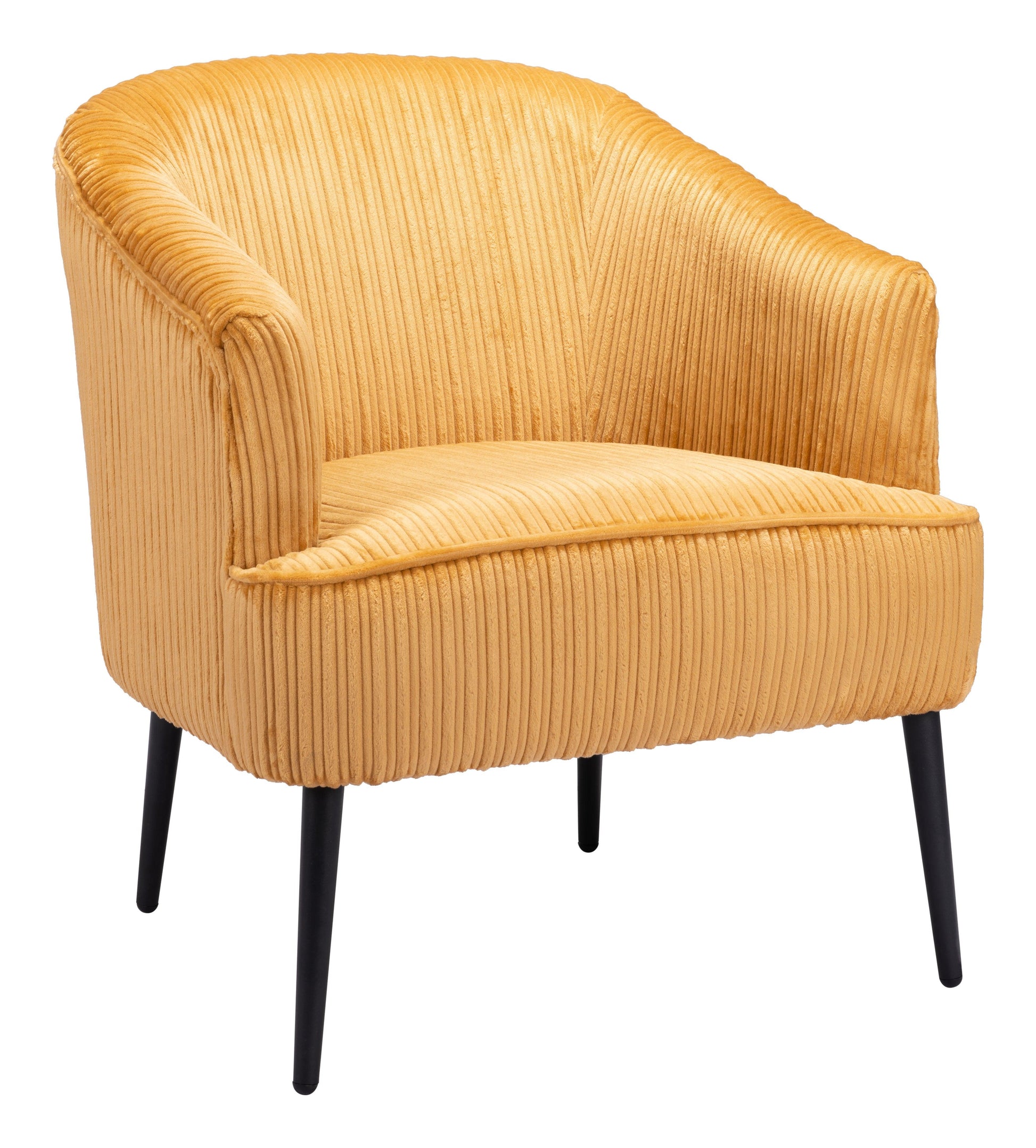 Ranier Accent Chair Yellow - Sideboards and Things Brand_Zuo Modern, Color_Black, Color_Yellow, Finish_Powder Coated, Materials_Metal, Materials_Wood, Metal Type_Steel, Product Type_Occasional Chair, Upholstery Type_Fabric Blend, Upholstery Type_Polyester, Wood Species_Plywood