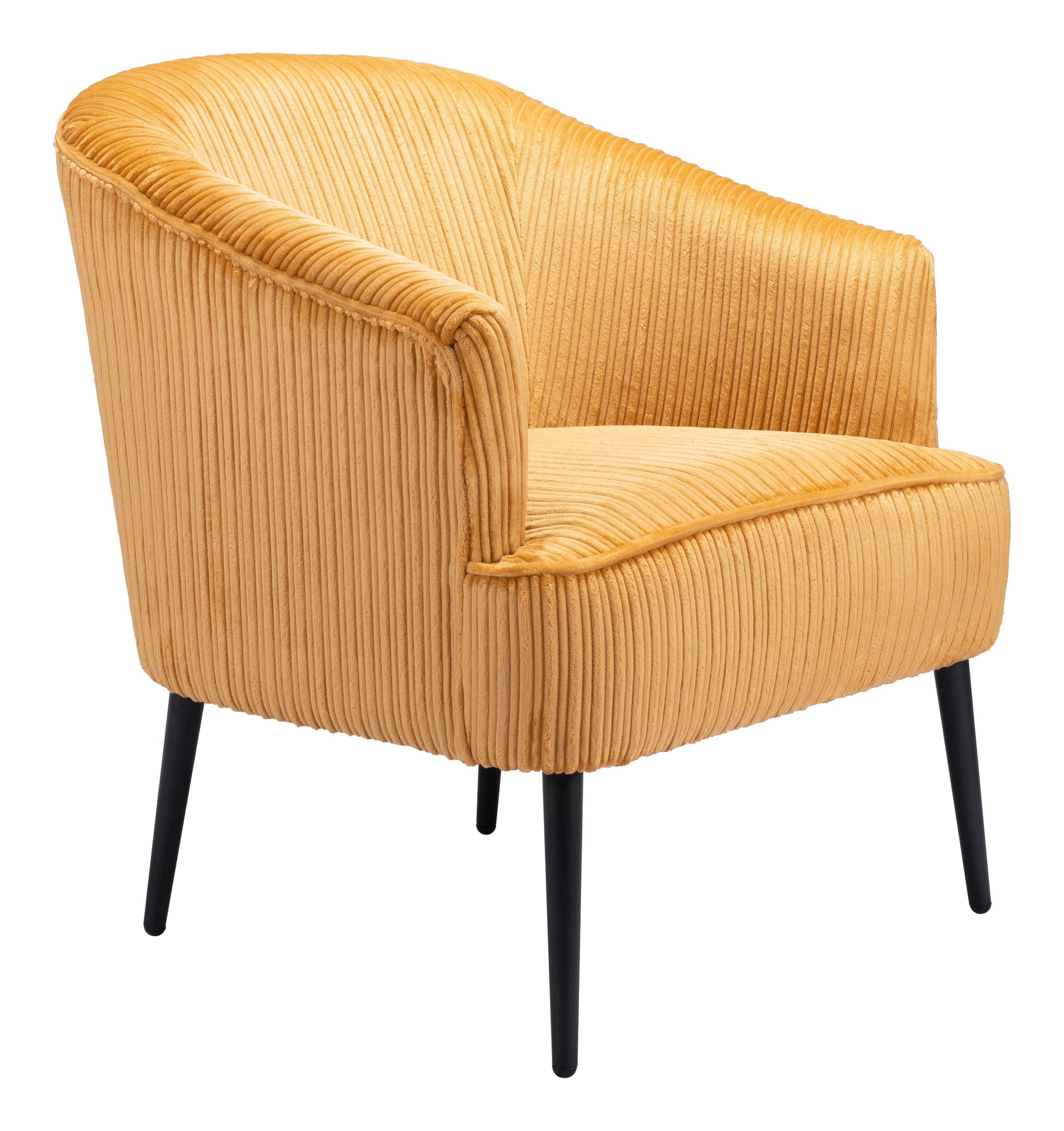 Ranier Accent Chair Yellow - Sideboards and Things Brand_Zuo Modern, Color_Black, Color_Yellow, Finish_Powder Coated, Materials_Metal, Materials_Wood, Metal Type_Steel, Product Type_Occasional Chair, Upholstery Type_Fabric Blend, Upholstery Type_Polyester, Wood Species_Plywood