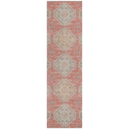 LOOMLAN Rugs Rapsodea Orange Washable Indoor-Outdoor Rug