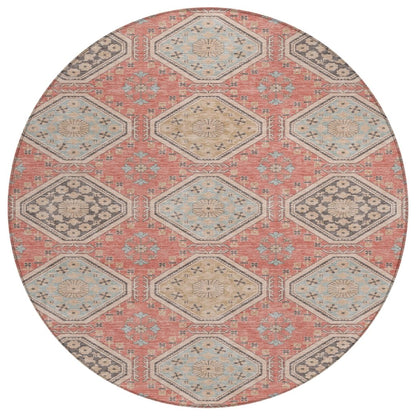 LOOMLAN Rugs Rapsodea Orange Washable Indoor-Outdoor Rug