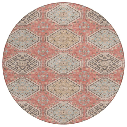 LOOMLAN Rugs Rapsodea Orange Washable Indoor-Outdoor Rug