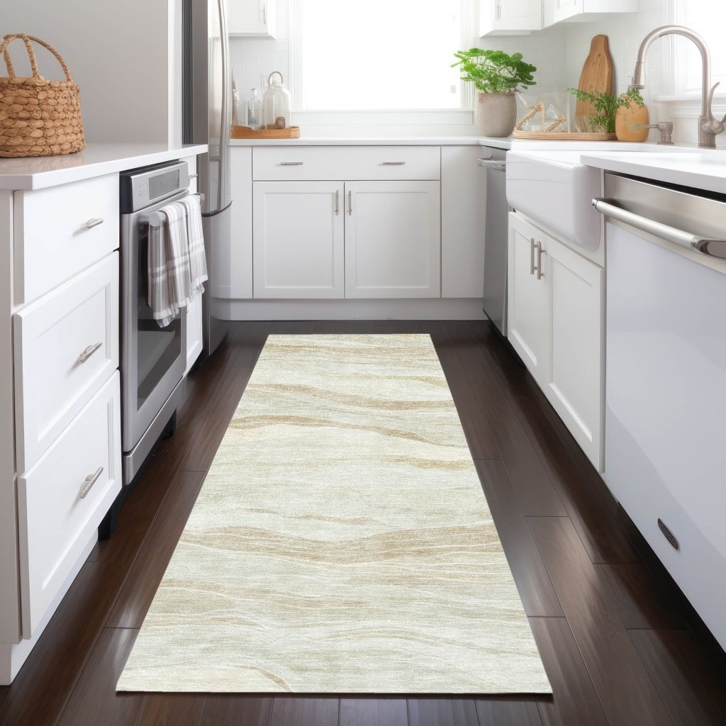 LOOMLAN Rugs Ravella Brown Washable Indoor-Outdoor Rug