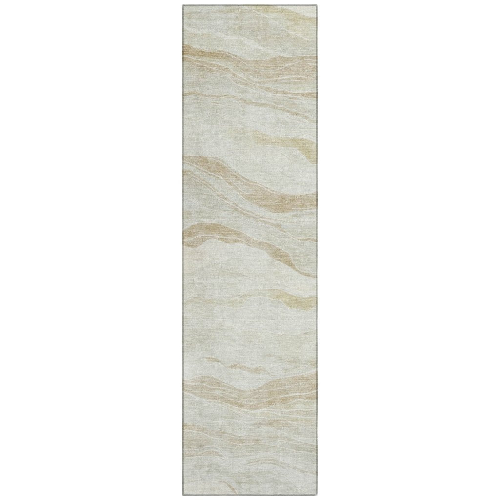 LOOMLAN Rugs Ravella Brown Washable Indoor-Outdoor Rug