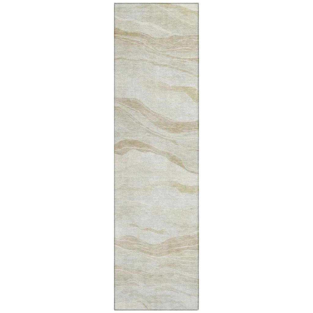 LOOMLAN Rugs Ravella Brown Washable Indoor-Outdoor Rug