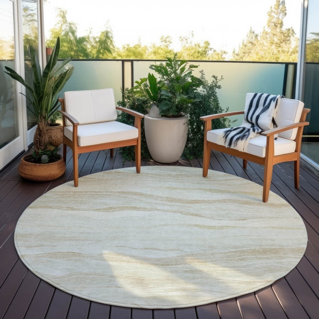 LOOMLAN Rugs Ravella Brown Washable Indoor-Outdoor Rug