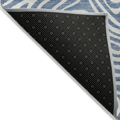 LOOMLAN Rugs Raya Blue Washable Indoor-Outdoor Rug