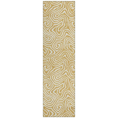 LOOMLAN Rugs Raya Gold Washable Indoor-Outdoor Rug