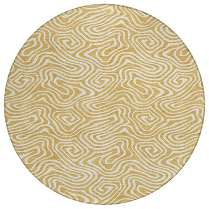 LOOMLAN Rugs Raya Gold Washable Indoor-Outdoor Rug