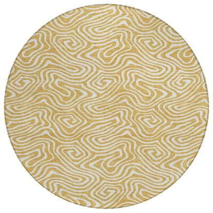 LOOMLAN Rugs Raya Gold Washable Indoor-Outdoor Rug