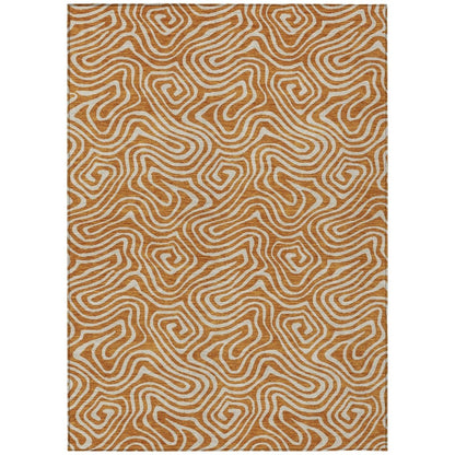 LOOMLAN Rugs Raya Paprika Washable Indoor-Outdoor Rug