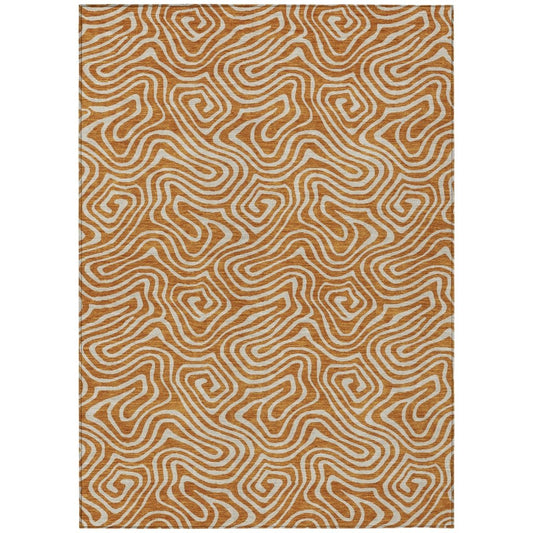 LOOMLAN Rugs Raya Paprika Washable Indoor-Outdoor Rug