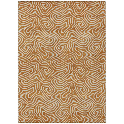 LOOMLAN Rugs Raya Paprika Washable Indoor-Outdoor Rug