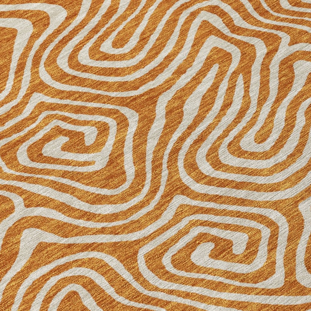 LOOMLAN Rugs Raya Paprika Washable Indoor-Outdoor Rug