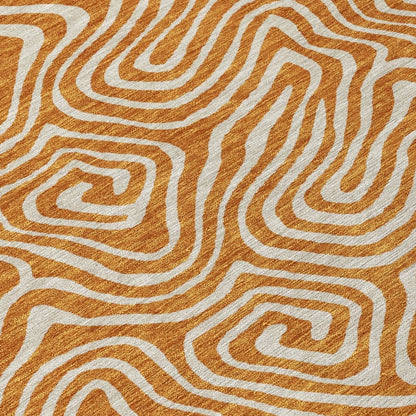 LOOMLAN Rugs Raya Paprika Washable Indoor-Outdoor Rug
