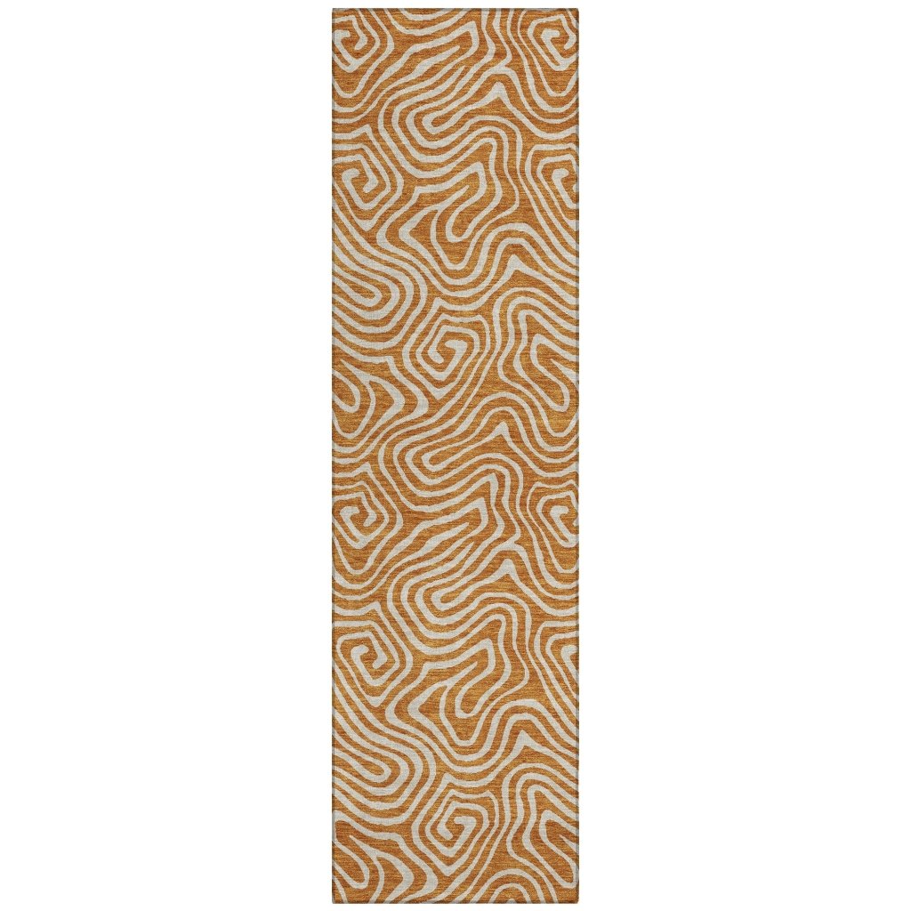LOOMLAN Rugs Raya Paprika Washable Indoor-Outdoor Rug