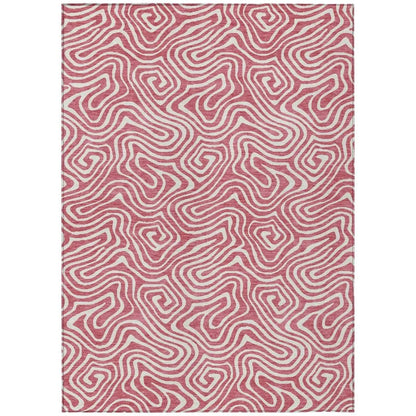 LOOMLAN Rugs Raya Pink Washable Indoor-Outdoor Rug