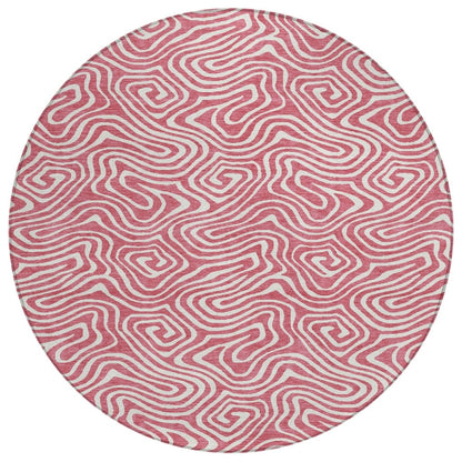 LOOMLAN Rugs Raya Pink Washable Indoor-Outdoor Rug
