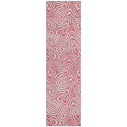 LOOMLAN Rugs Raya Pink Washable Indoor-Outdoor Rug